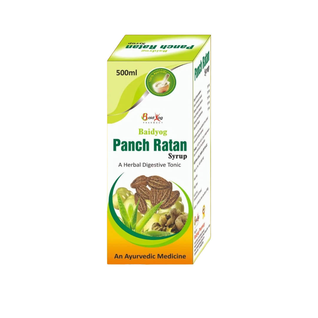 Baid Yog Panch Ratan Syrup – Ayurvedic Herbal Digestive Tonic | Digestive Wellness Syrup | 500 ml
