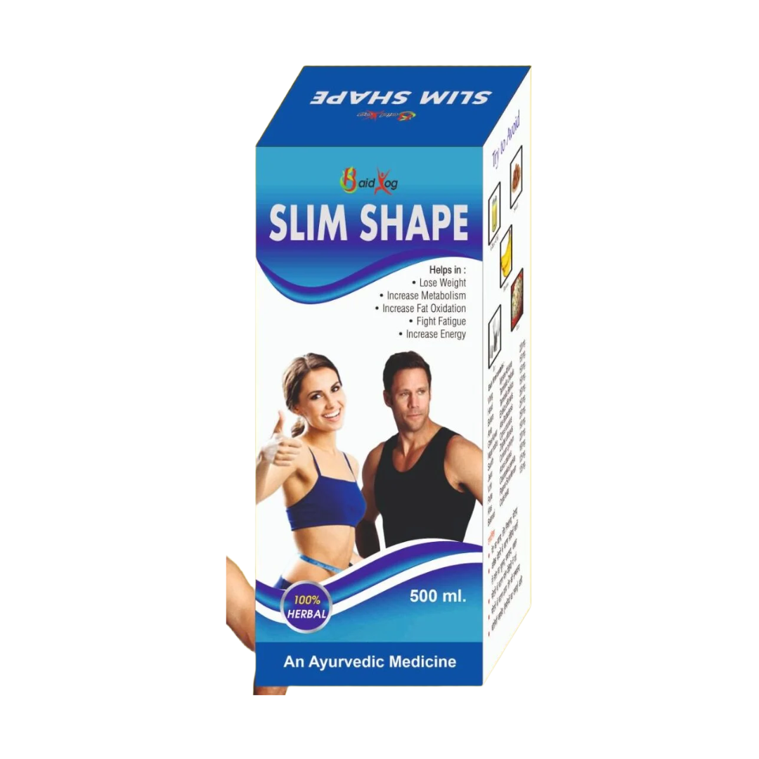 Baidyog Slim Shape Syrup – Ayurvedic Herbal Weight Management Syrup | Supports Metabolism & Energy | 500ml