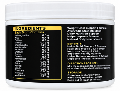 BY Nutrition Bajrang Pusti – Ayurvedic Mass & Strength Formula 400 gm