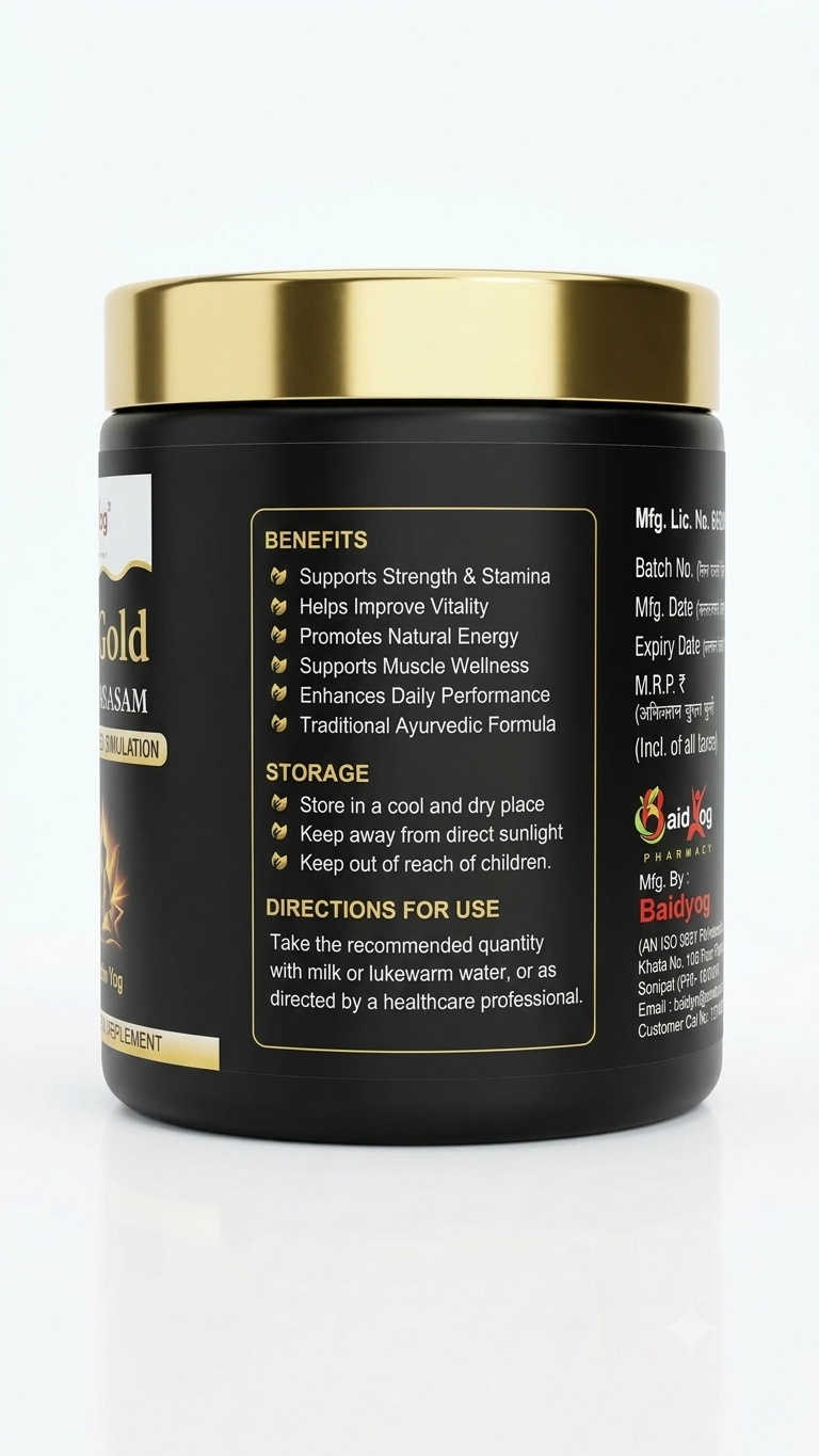 BY Nutrition Vadic Gold Swran Basam – Ayurvedic Health Supplement 500 gm