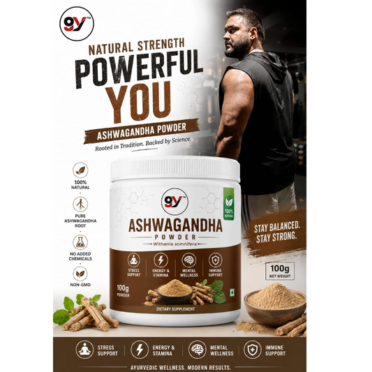 Baid Yog Ashwagandha Powder – 100% Natural Pure Ashwagandha Root Powder | Dietary Supplement | 100g