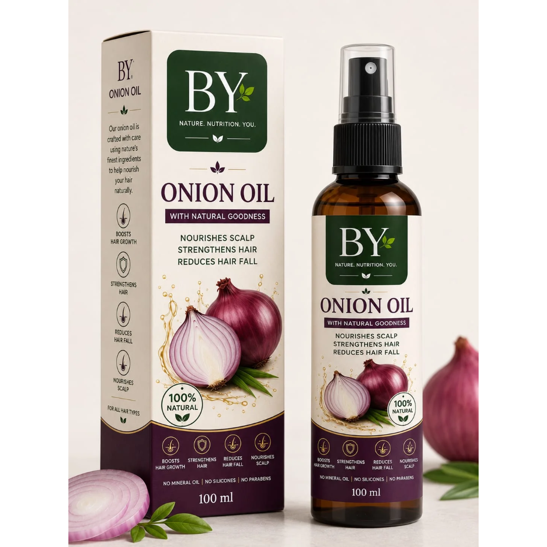 Baid Yog Onion Hair Oil – 100% Natural Hair & Scalp Nourishing Oil | 100 ml