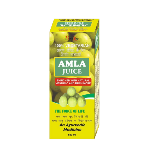 Baid Yog Amla Juice – Natural Vitamin C Enriched Ayurvedic Juice | 100% Vegetarian | 500 ml