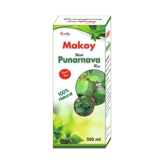 Baid Yog Makoy with Punarnava Ras – Sugar Free Ayurvedic Herbal Juice | 100% Natural | 500 ml