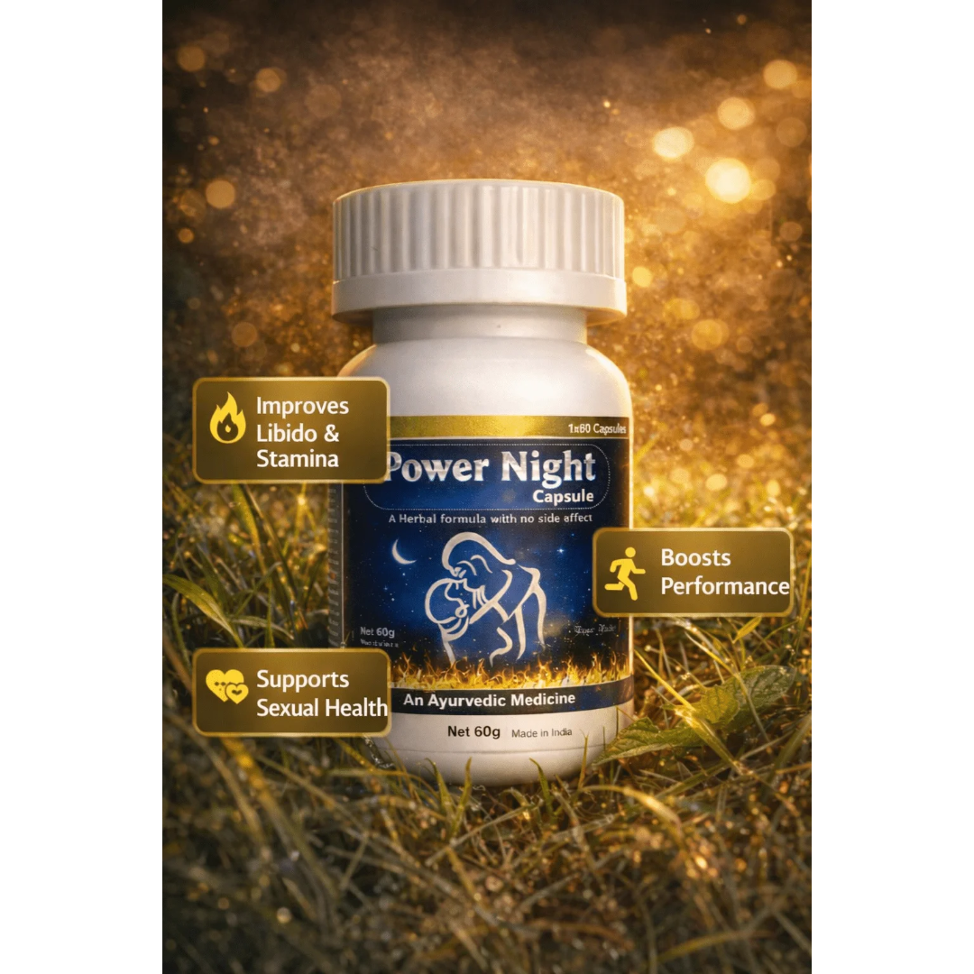 Baid Yog Power Night Capsules – Ayurvedic Herbal Capsules for Men's Vitality & Performance Support | 60 Capsules