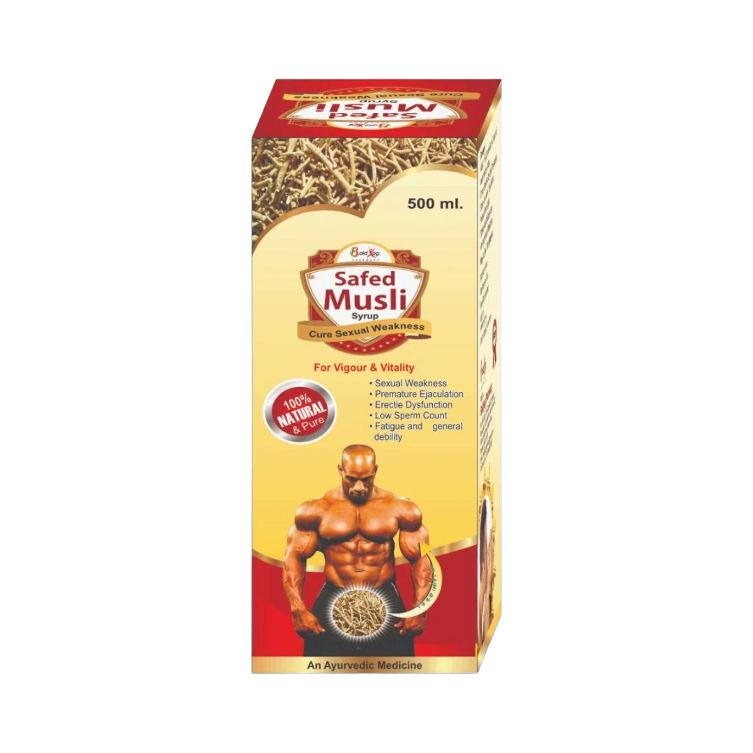 Baid Yog Safed Musli Syrup – Ayurvedic Herbal Syrup for Vitality & General Wellness | 500ml