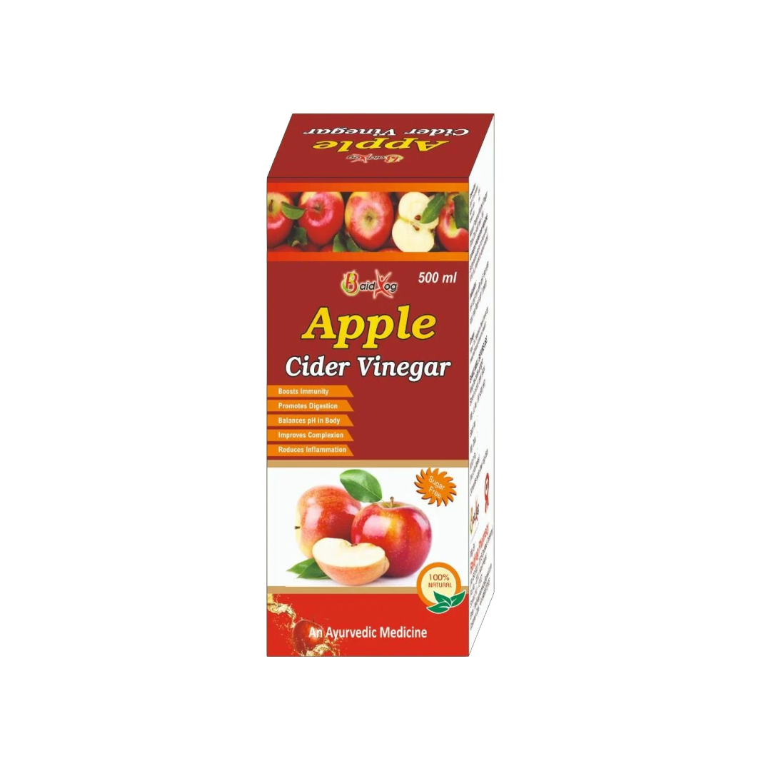 Baid Yog Apple Cider Vinegar – Sugar Free & 100% Natural Ayurvedic Formulation | 500 ml