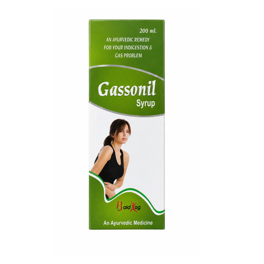 Baid Yog Gassonil Syrup – Ayurvedic Digestive & Gas Relief Formulation | 200 ml